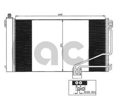 ACR 300581 - CONDENSADOR MB C200/C180/KOMPRESSOR
